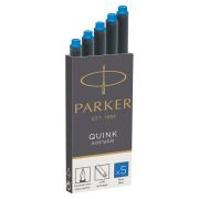 Картриджи чернильные Parker «Cartridge Quink» смываемые синие, 5шт., картонная коробка