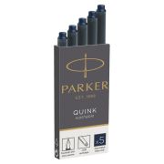 Картриджи чернильные Parker «Cartridge Quink» смываемые сине-черные, 5шт., картонная коробка