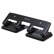 Дырокол Berlingo «Universal» 20л., 4 отверстия, металлический корпус, черный