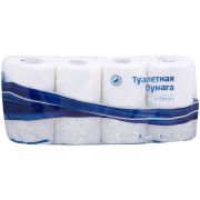 Бумага туалетная OfficeClean «Premium» 3-слойная, 8шт., тиснение, белая