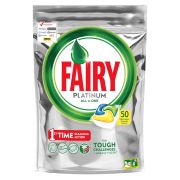 Капсулы для посудомоечной машины Fairy «Platinum. All in 1. Лимон», 50шт.