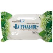 Мыло туалетное Меридиан «Натуральное», 100г, флоу-пак