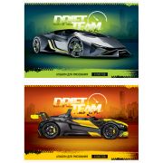 Альбом для рисования 08л., А4, на скрепке ArtSpace «Авто. Drift team», эконом