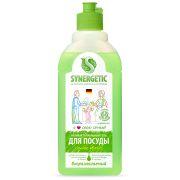Средство для мытья посуды, фруктов, игрушек Synergetic «Яблоко», антибакт, концентр, без дозатора, 500мл