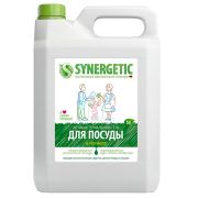 Средство для мытья посуды, фруктов, игрушек Synergetic «Алоэ», антибакт., концентрат, канистра, 5л