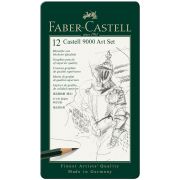 Набор карандашей ч/г Faber-Castell «Castell 9000 Art Set», 12шт., 2H-8B, заточен., метал. кор.