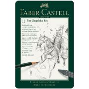 Набор карандашей ч/г Faber-Castell «Pitt Graphite», 11 предметов, заточен., метал. кор.