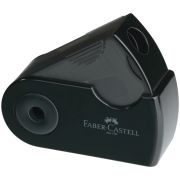 Точилка пластиковая Faber-Castell «Sleeve Mini» 1 отверстие, контейнер, черная