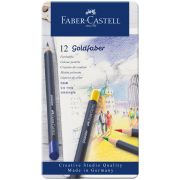 Карандаши цветные Faber-Castell «Goldfaber», 12цв., круглые, заточен., метал. коробка