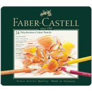 Карандаши цветные художественные Faber-Castell «Polychromos», 24цв., заточен., метал. коробка