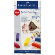 Пастель Faber-Castell «Soft pastels», 24 цвета, мини, картон. упаковка