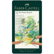 Пастельные карандаши Faber-Castell «Pitt Pastel», 12цв., метал. коробка