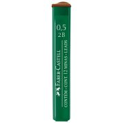 Грифели для механических карандашей Faber-Castell «Polymer», 12шт., 0,5мм, 2B