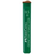 Грифели для механических карандашей Faber-Castell «Polymer», 12шт., 0,5мм, H