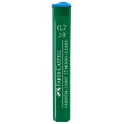 Грифели для механических карандашей Faber-Castell «Polymer», 12шт., 0,7мм, 2B