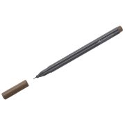 Ручка капиллярная Faber-Castell «Grip Finepen» коричневая, 0,4мм, трехгранная