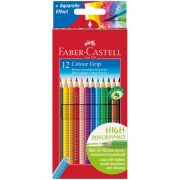 Карандаши цветные Faber-Castell «Grip», 12цв., трехгран., заточен., картон, европодвес