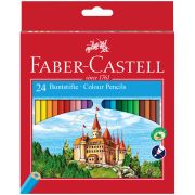 Карандаши цветные Faber-Castell «Замок», 24цв., шестигр., заточ., картон, европодвес