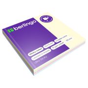 Самоклеящийся блок Berlingo «Ultra Sticky», 75*75мм, 100л., 4 пастельных цвета