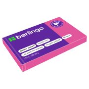 Самоклеящийся блок Berlingo «Ultra Sticky», 50*75мм, 80л., розовый неон