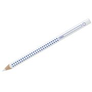 Карандаш Faber-Castell «Jumbo Grip», белый, трехгран., утолщен., заточен.