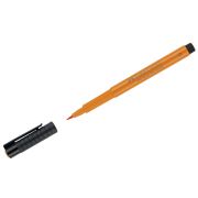 Ручка капиллярная Faber-Castell «Pitt Artist Pen Brush» цвет 113 оранжевая глазурь, пишущий узел «кисть»