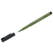 Ручка капиллярная Faber-Castell «Pitt Artist Pen Brush» цвет 174 хром зеленый непрозрачный, пишущий узел «кисть»