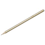 Карандаш ч/г Faber-Castell «Sparkle» B, трехгранный, заточен., золотой