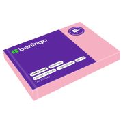 Самоклеящийся блок Berlingo «Ultra Sticky», 100*75мм, 100л., пастель, розовый