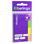 Флажки-закладки Berlingo «Ultra Sticky», 20*50мм, 50л*4 неоновых цвета