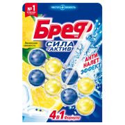 Подвесной блок для унитаза Бреф «Сила-Актив», лимонная свежесть, 2*50г, блистер