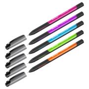 Ручка шариковая Berlingo «Color Zone stick» синяя, 0,7мм, прорезиненный корпус ассорти