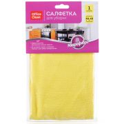 Салфетка для уборки OfficeClean «Универсальная», микрофибра, 40*40см, европодвес