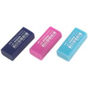 Ластик Faber-Castell «Dust Free», прямоугольный, в пленке, бирюзовый/розовый/синий, 11*18*41мм
