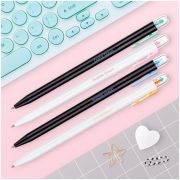 Ручка шариковая автоматическая MESHU «Rabbit&Carrot» синяя, с топпером