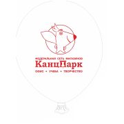 Воздушный шар «КанцПарк» (белый)_розетка+палочка