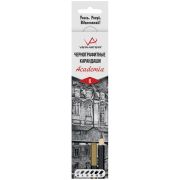 Набор карандашей ч/г Vista-Artista «Academia» 6шт., HB-8B, заточен., картон, европодвес