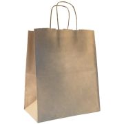 Пакет бумажный «Крафт» с кручеными ручками, 24*14*28см, 70г/м2