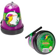 Слайм Slime «Jungle. Птичка Зимородок», с белыми звездочками, 130г