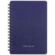 Записная книжка А6 60л., на гребне OfficeSpace «Base», синяя пластиковая обложка