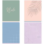 Тетрадь 80л., А5, клетка Greenwich Line «Nude», матовая ламинация, тиснение фольгой, 70г/м2