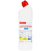Чистящее средство для сантехники OfficeClean «Лимонная свежесть», гель с хлором, 1л