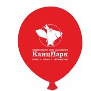 Воздушный шар «КанцПарк» (красный)_розетка+палочка
