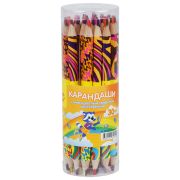 Карандаш с многоцветным грифелем Мульти-Пульти «Енот и радуга», утолщенный, двусторонний, заточен.