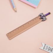 Линейка с топпером 12см MESHU «Grey sword», пластиковая, европодвес