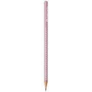 Карандаш ч/г Faber-Castell «Sparkle» В, трехгранный, заточен., дымчато-розовый