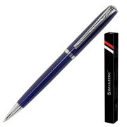 Ручка подарочная шариковая BRAUBERG «Cayman Blue», корпус синий, узел 1 мм, линия письма 0,7 мм, синяя, 141409