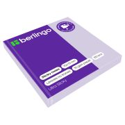 Самоклеящийся блок Berlingo «Ultra Sticky», 75*75мм, 100л., пастель, фиолетовый
