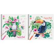 Скетчбук для акварели 20л., 190*190 ArtSpace «Tropical Bird», на гребне, 180г/м2