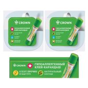 Набор 2 воблера+1 шелфтокер клей-карандаш Crown